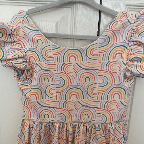 Ollie Jay Colorful Rainbow Kids Dress - Picture 2 of 3